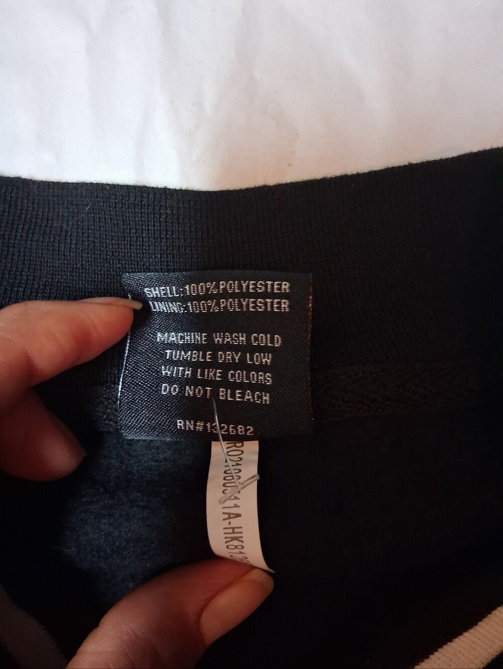 Original Deluxe LA Skeleton Black and White Striped Collar Jacket Sz XL Preowned - Picture 6 of 11
